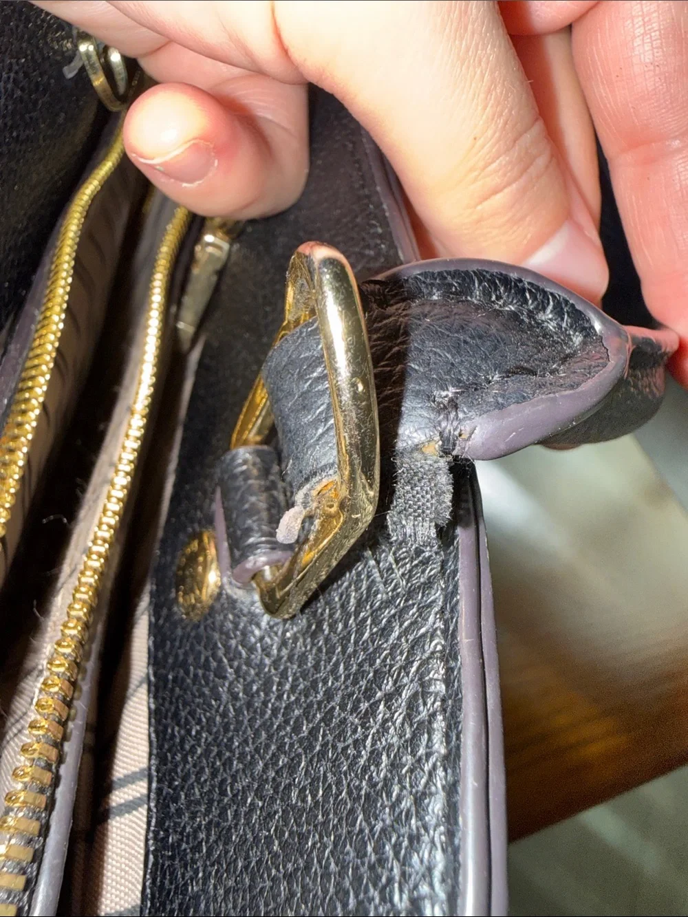Louis Vuitton Black Montaigne Purse